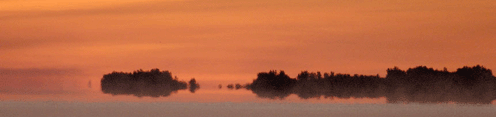 Lever du soleil sur l’archipel du lac Saint-Pierre